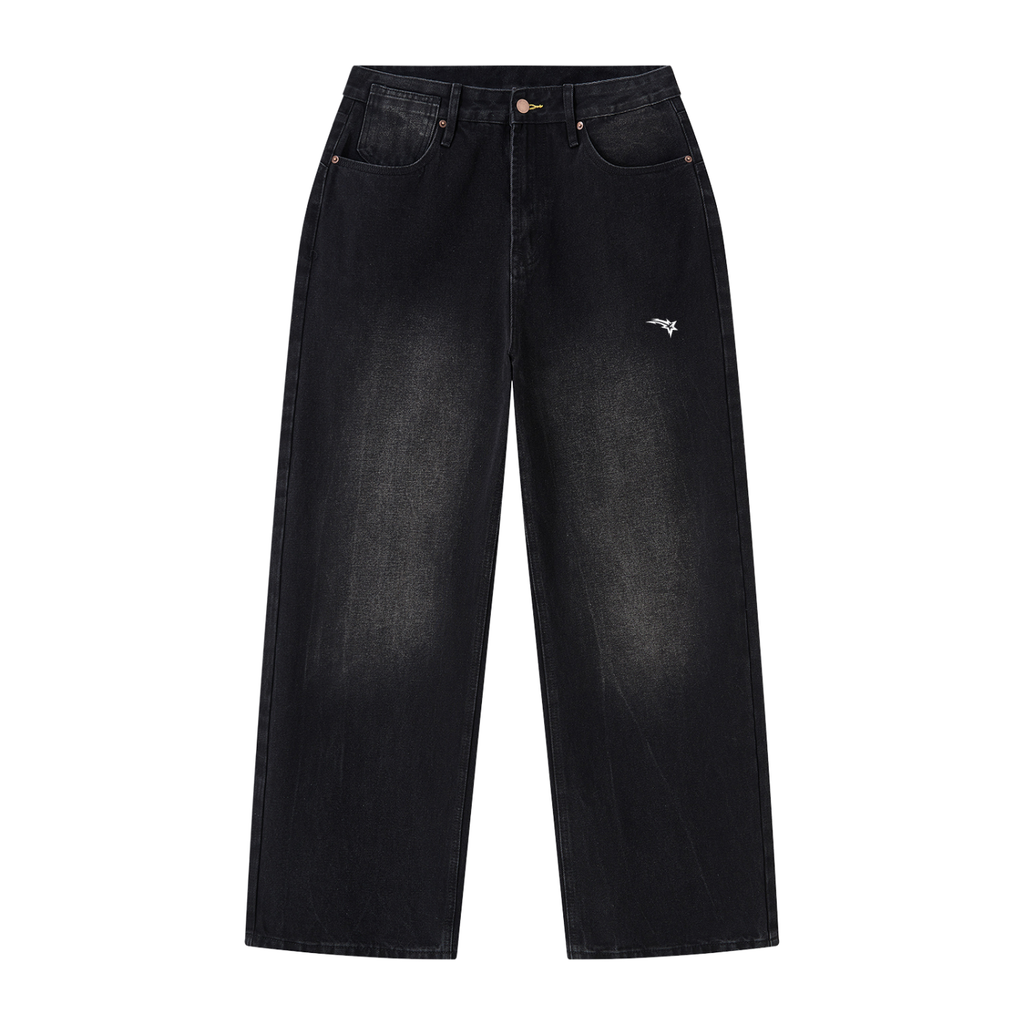 Outro Moto Black Washed Jeans