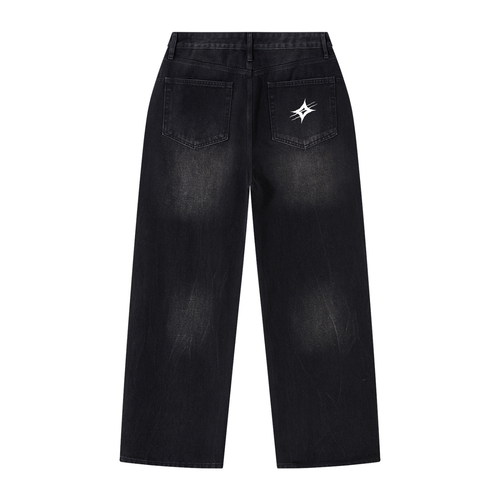 Outro Moto Black Washed Jeans